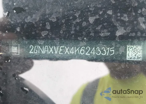 2019 Chevrolet Equinox Lt из США, поврежденный, VIN 2GNAXVEX4K6243315